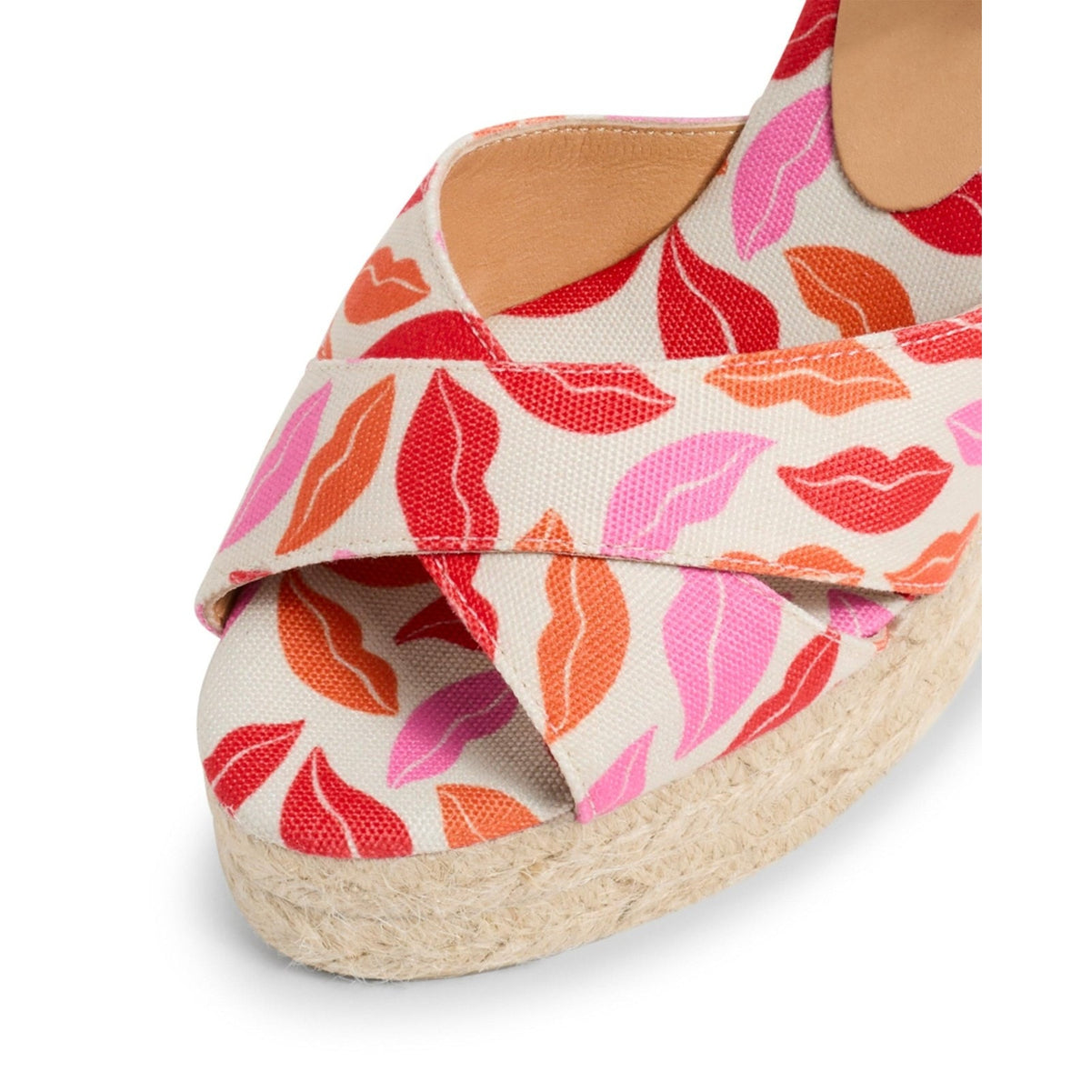 CASTANER Diane Von Furstenberg Blaudell Rosa Wedge Espadrille Size 8 M
