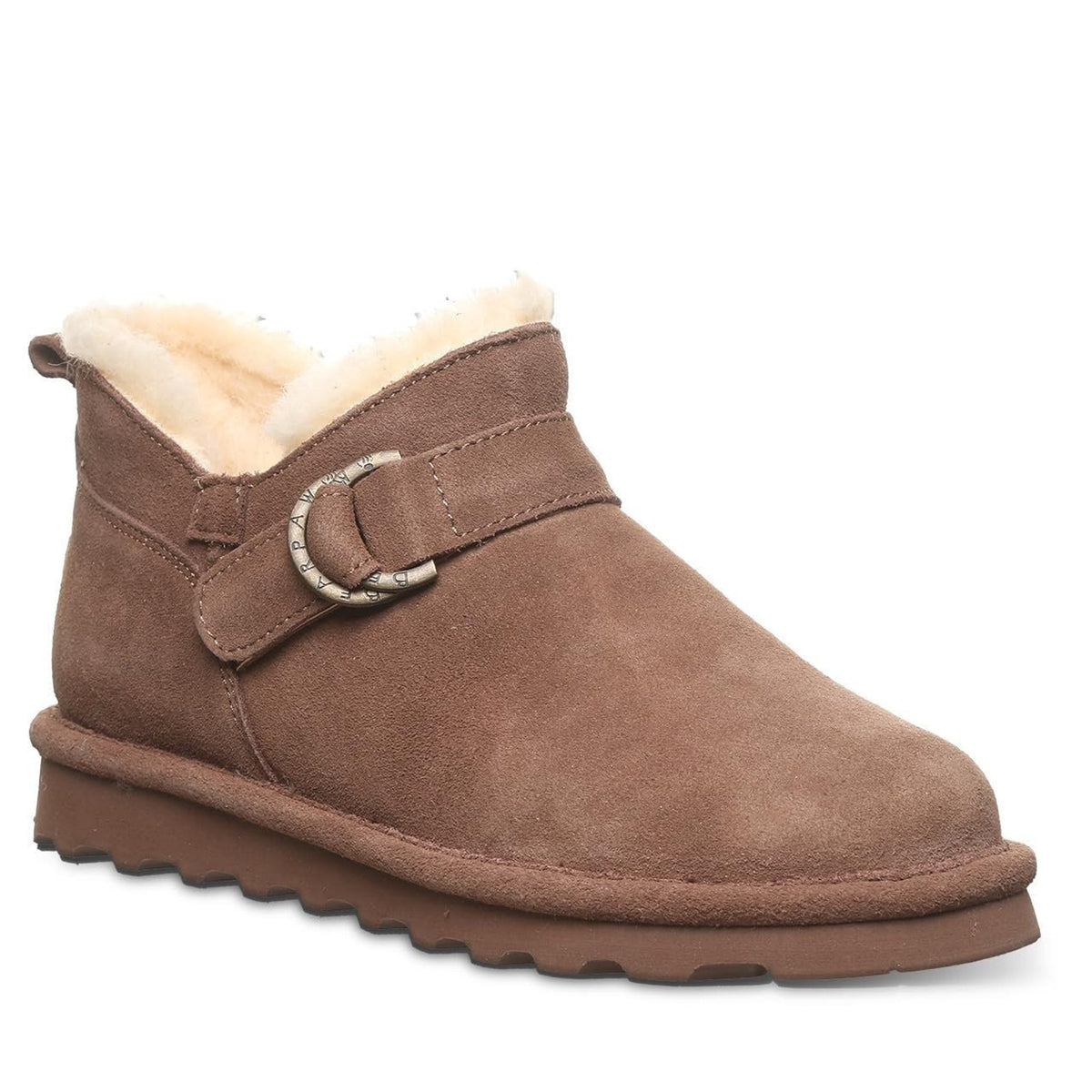 Bearpaw Shorty Buckle Vegan Women's Winter Boots - 3050 Cocoa Size 8 M