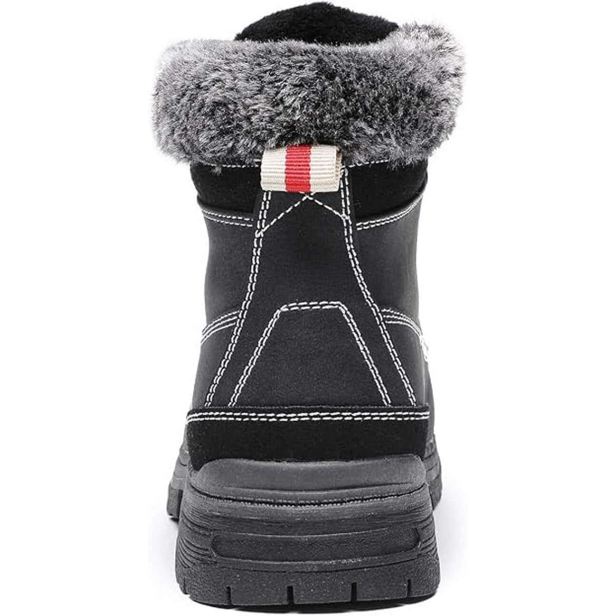 Cestfini Women's Ankle Hiking Winter Snow Boots Black Size 10.5