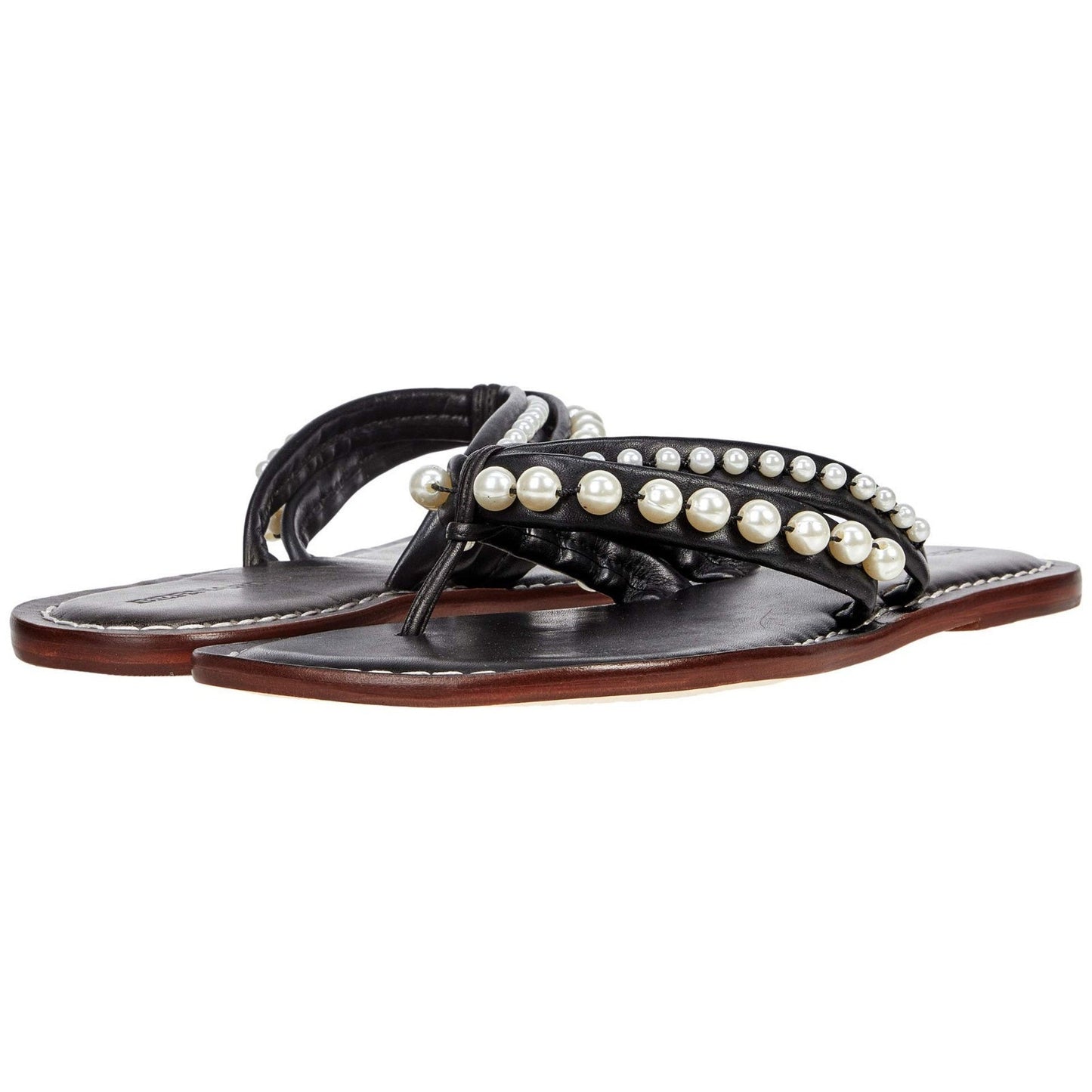 Bernardo Miami Pearl Womens Sandal Size 8 M Black Graphite Antique Calf Leather