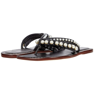 Bernardo Miami Pearl Womens Sandal Size 8 M Black Graphite Antique Calf Leather