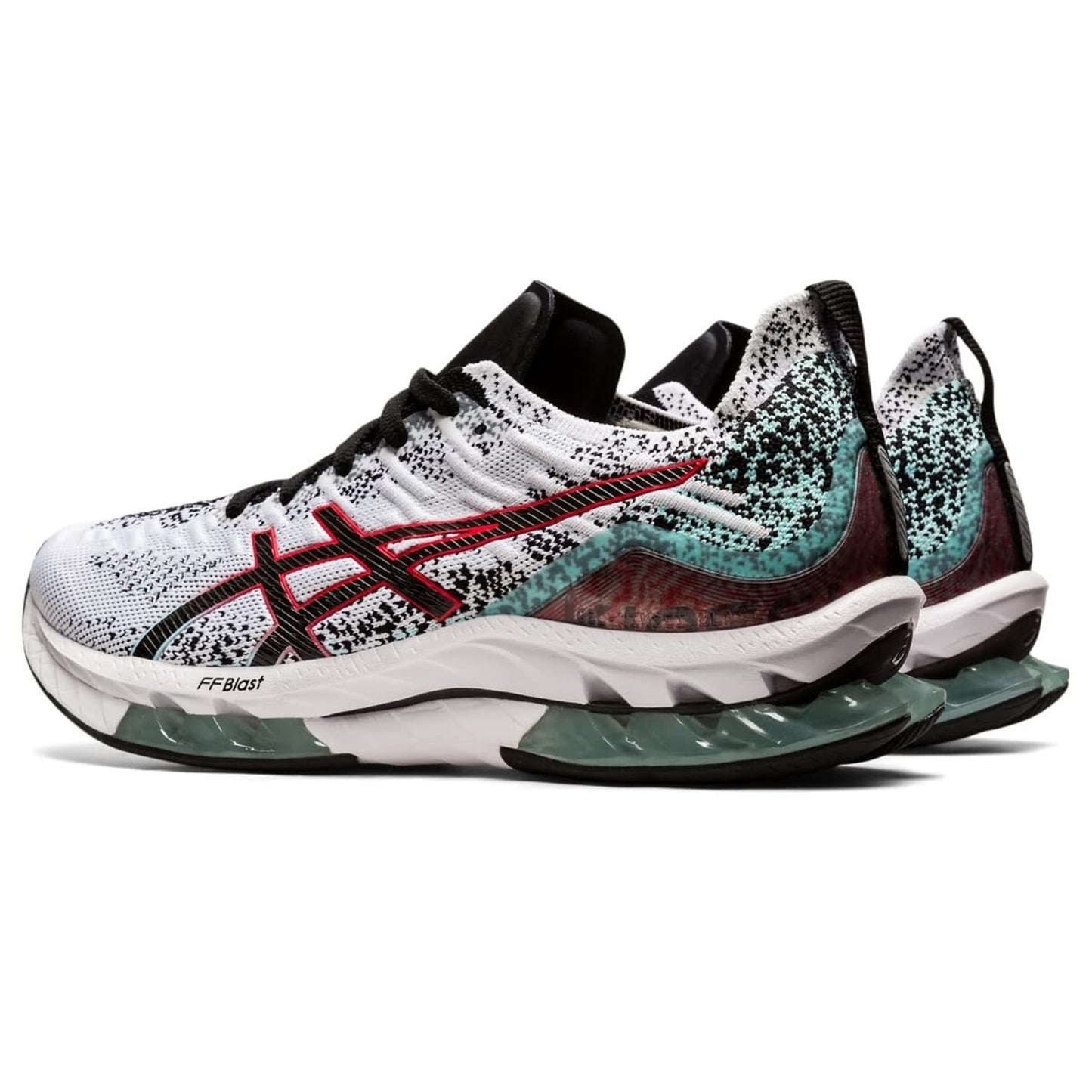 ASICS Kinsei Blast Men's Running Shoes White Black 1011B203-109 Size 8.5 US