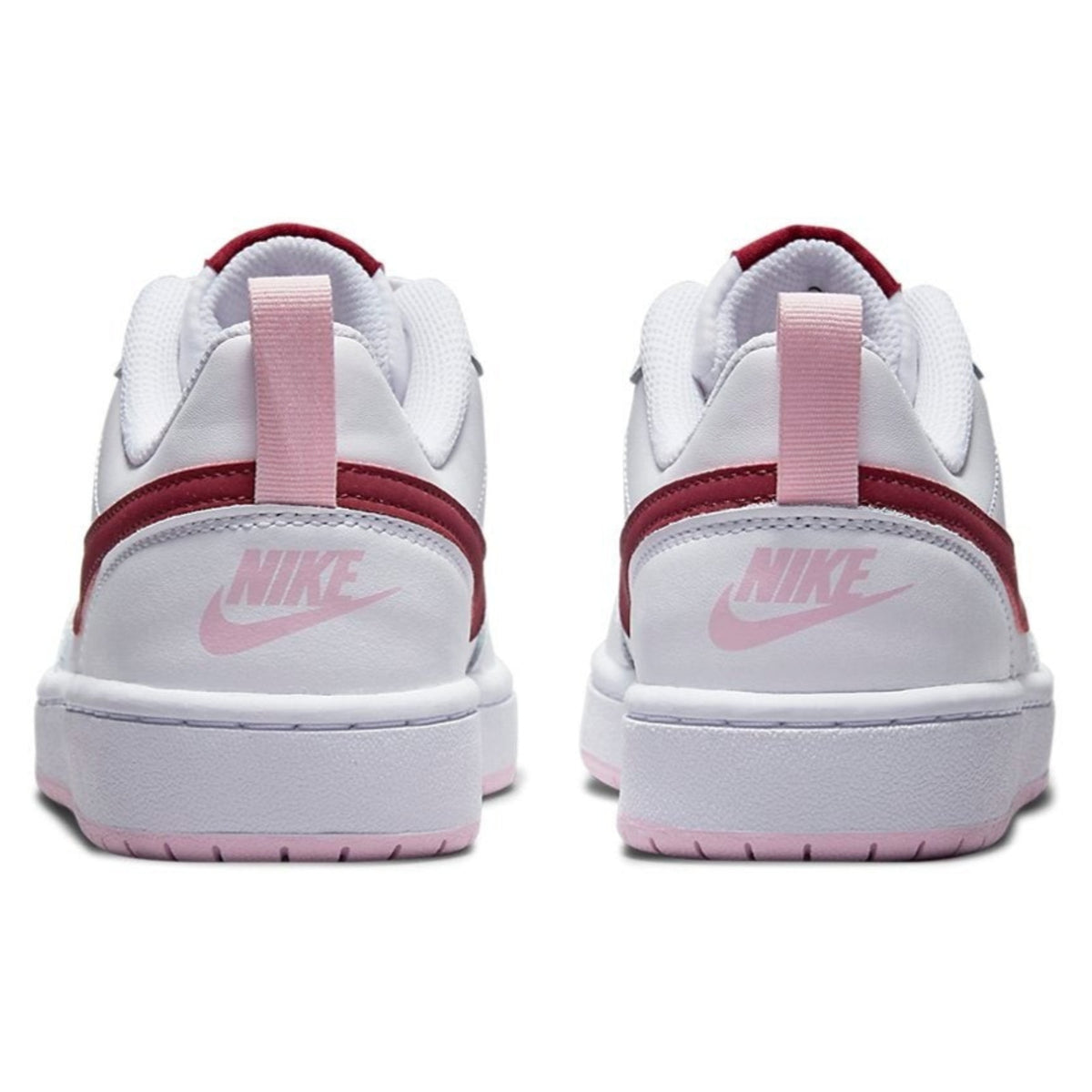 Nike Court Borough Low 2 Youth 6Y GS Women's 7.5 White Dark Beetroot Shoes