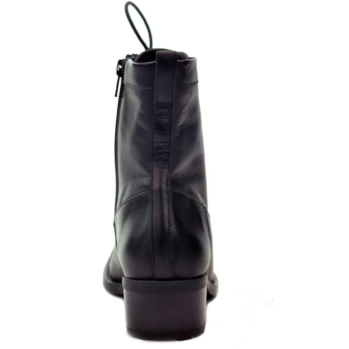 David Tate Womens Black Leather Explorer Lace-Up Boot Size 9.5 M