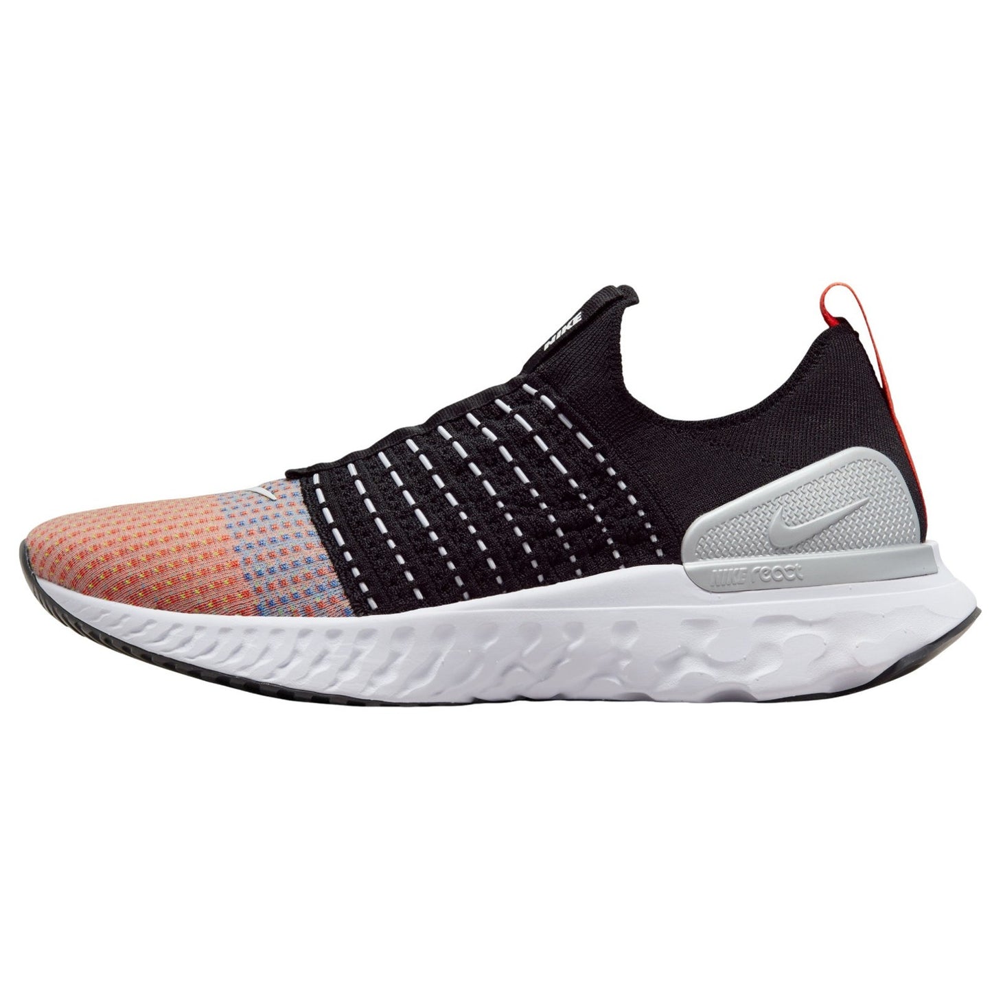 Nike React Phantom Run Flyknit 2 Men's Running Shoes Black Team Orange 12 M
