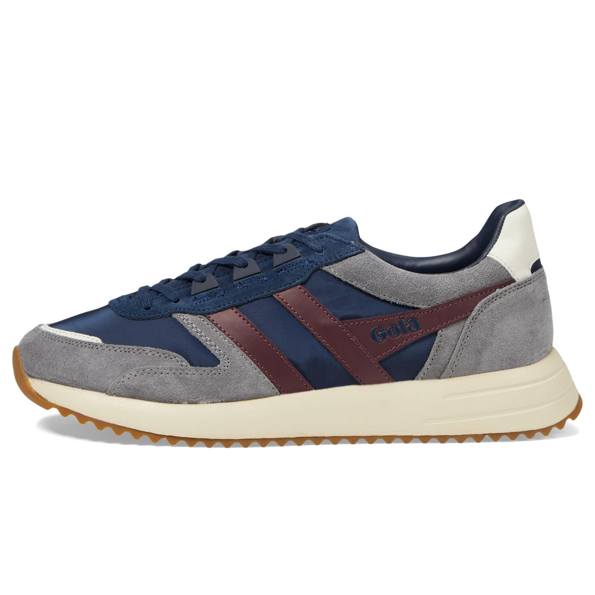 Gola Chicago Men's Sneakers Navy/Ash/Burgundy Suede Size 11