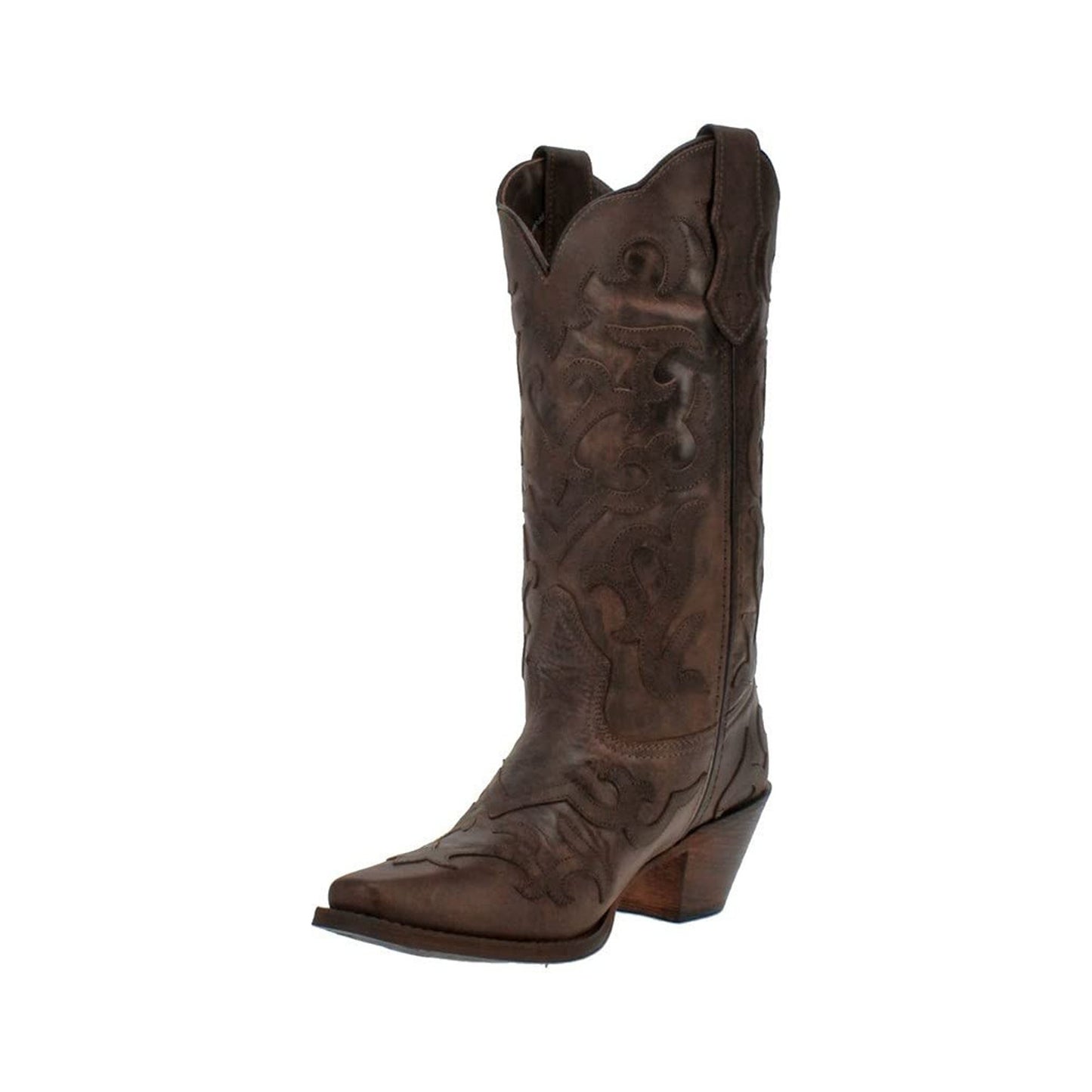 Laredo Colbie Chocolate Western Women's Boots Brown Leather Size 9.5