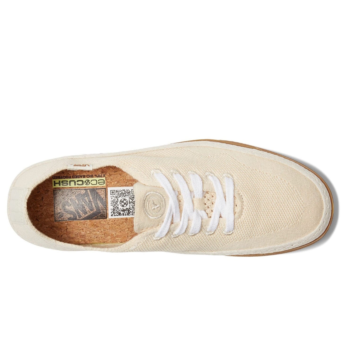NIB VANS CIRCLE VEE ECO SHOE Women 9.5/ Men 8 Natural based materials only