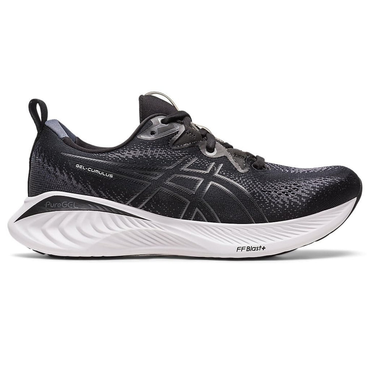 ASICS Women's Gel-Cumulus 25 Running Shoes, Black/White Size 10.5 WIDE