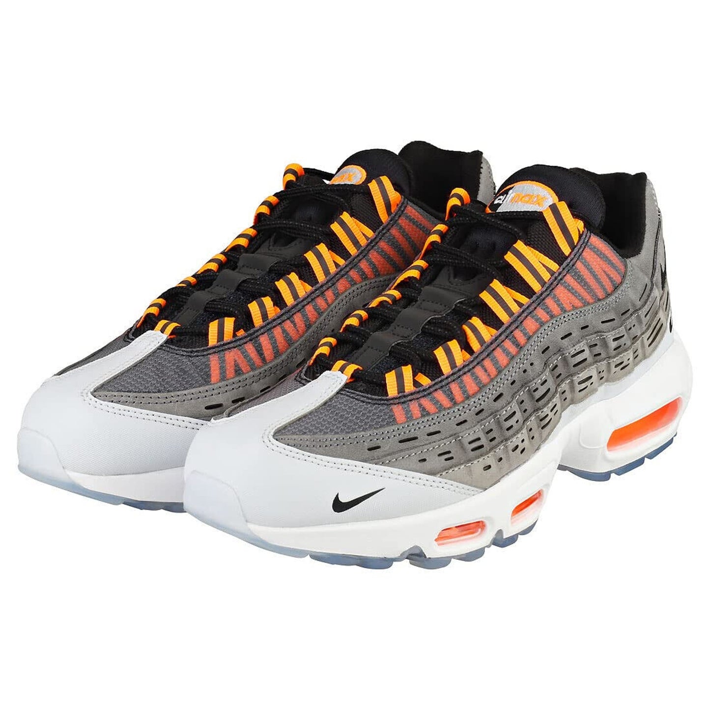 Nike Air Max 95 Kim Jones Mens Black Total Orange Dark Grey Shoes Sz 9