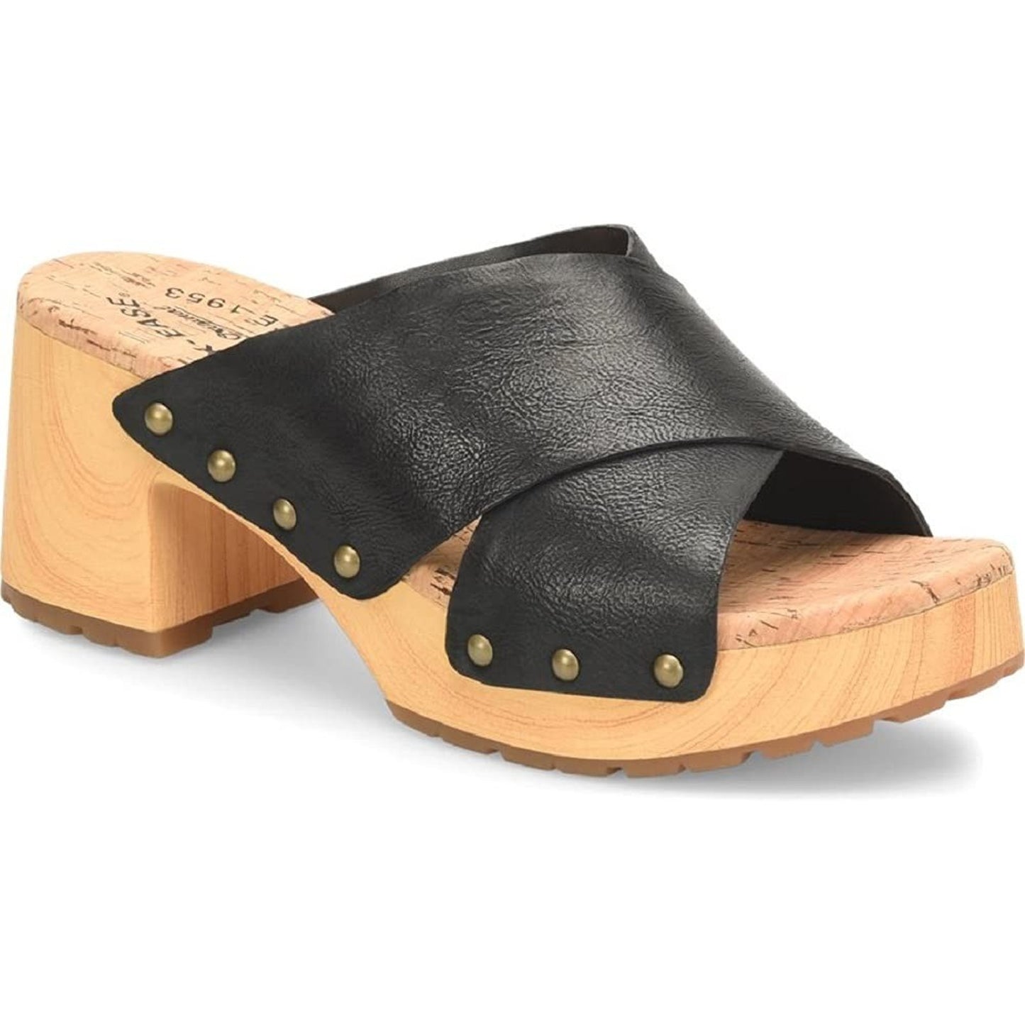 Kork-Ease Womens Sandal Platform Tatum Heel Leather Black Size 10 M