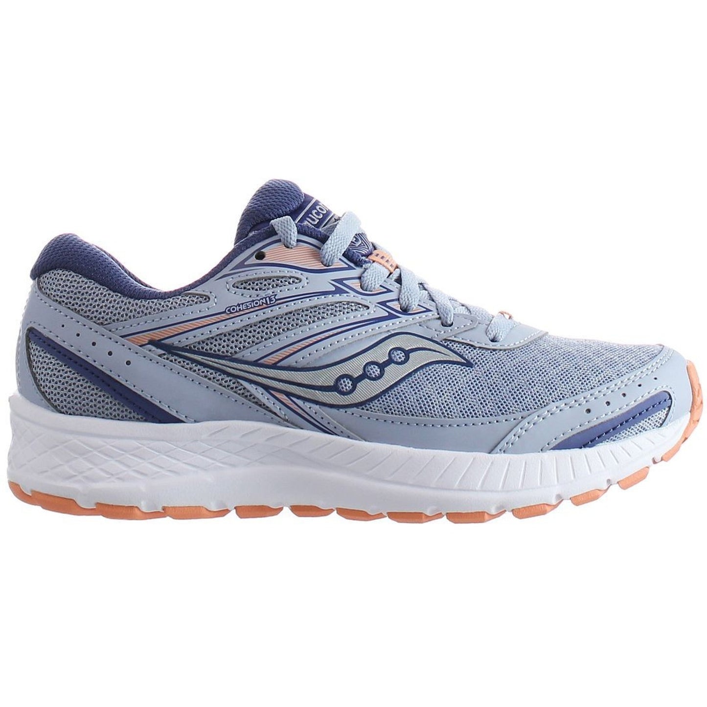 Saucony Versafoam Cohesion 13 Blue Mist/Melon Women's Running Shoes Size 8.5 M