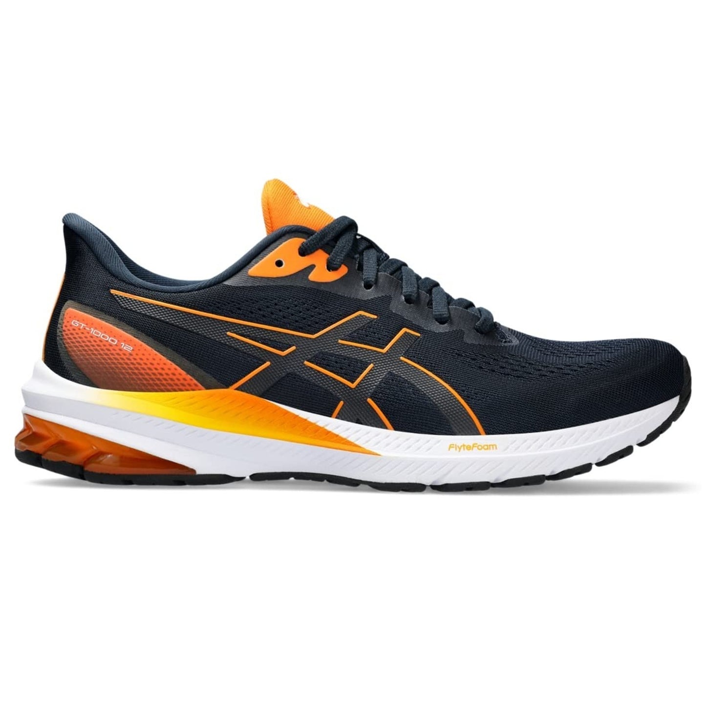 ASICS Men's GT-1000 12 Running Shoes, 14 M , French Blue/Bright Orange