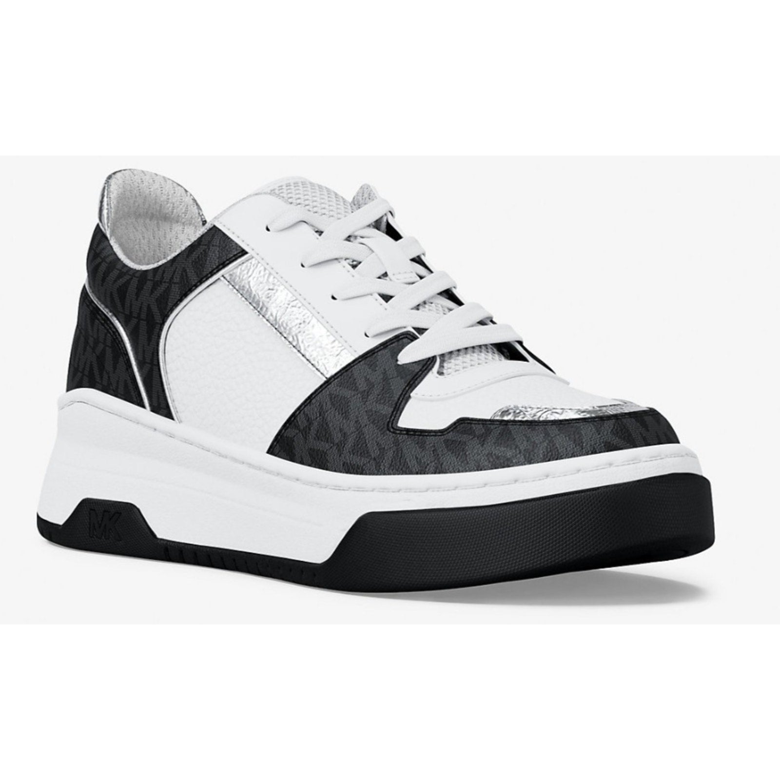 Michael Kors Lexi Women’s Sneaker White black Mixed-Media Size 8.5 New In Box Michael Kors