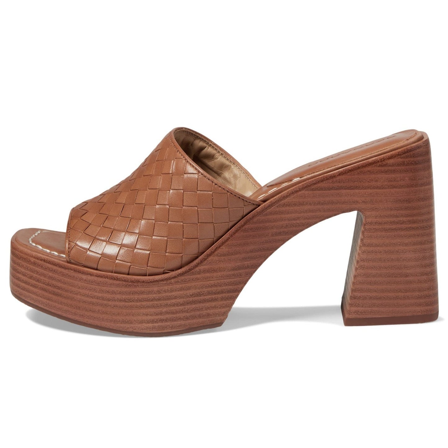 Bernardo Kenny Women’s Platform High Heel Luggage Antique Calf 9.5 M