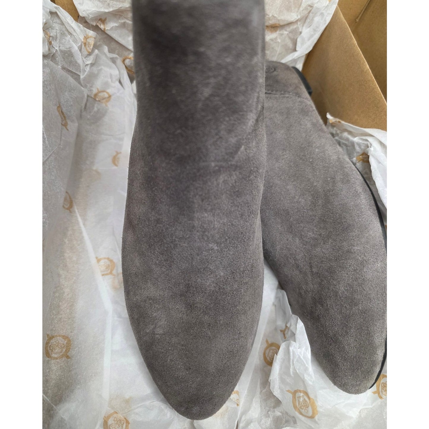 BORN Womens Remo Grey Suede Ankle Boots Size 8.5 M
