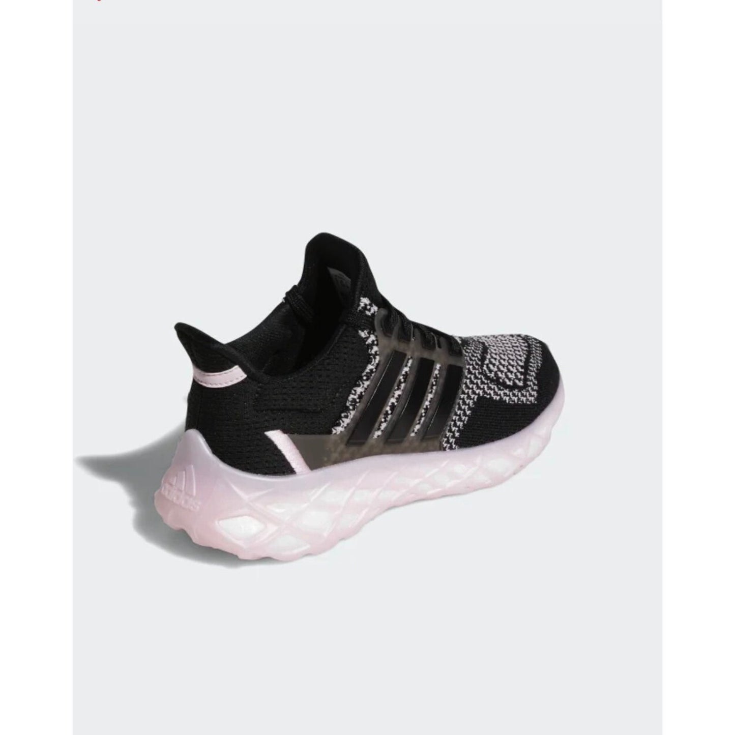 Adidas Ultraboost Web DNA Womens Running Shoes Black/Black/Clear Pink Size 6