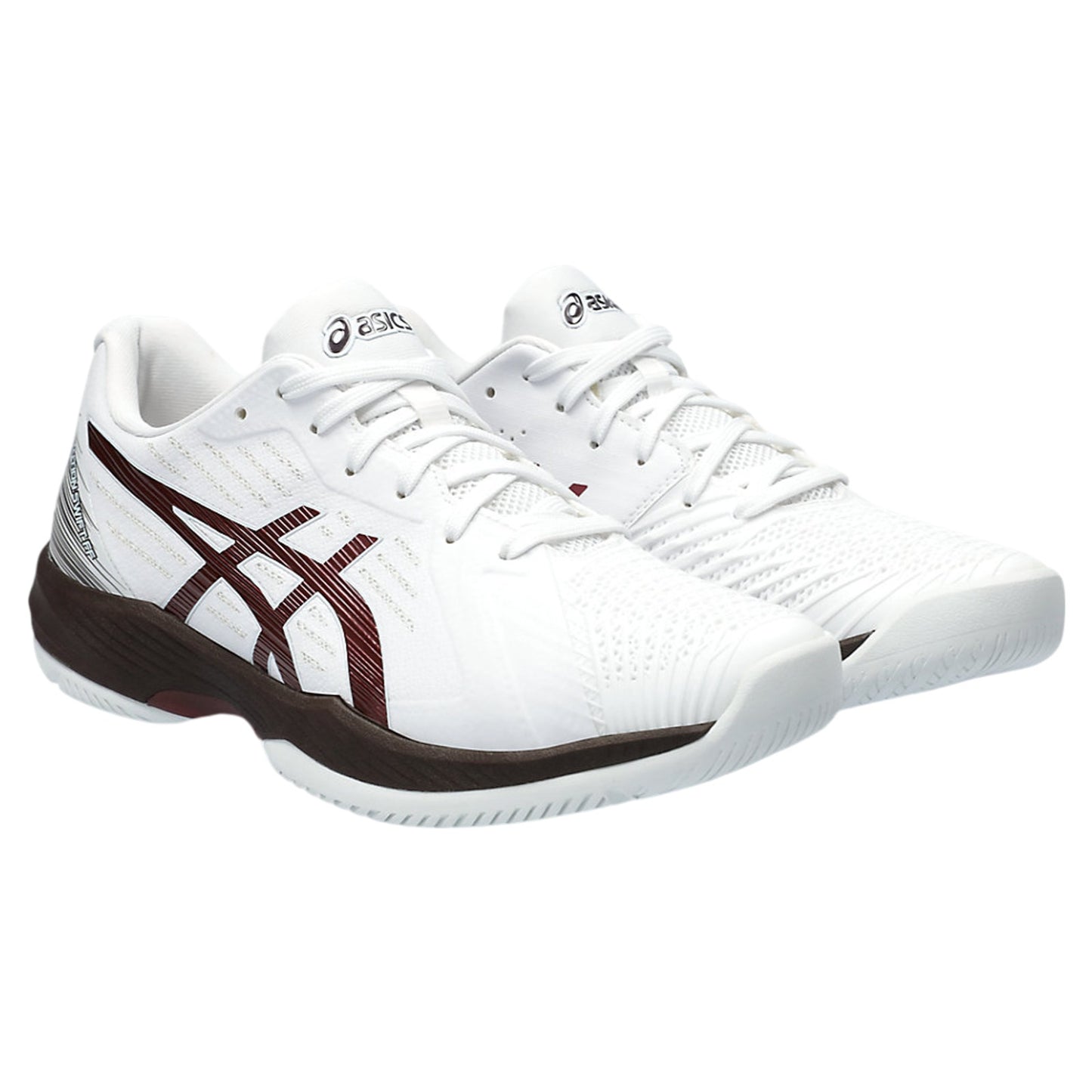 ASICS Men's Solution Swift FlyteFoam Shoes Tennis Shoes White/Anique Red 12 US