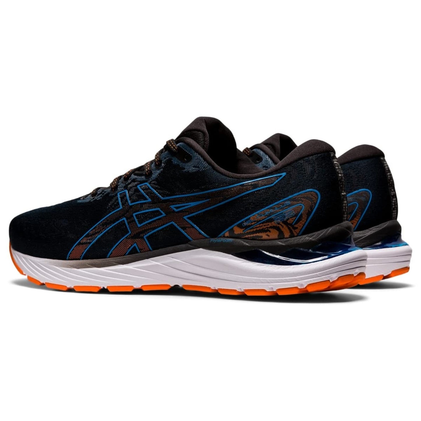 ASICS Men's Gel Cumulus 23 Running Shoes, Black/Reborn Blue 11.5 EE - Wide
