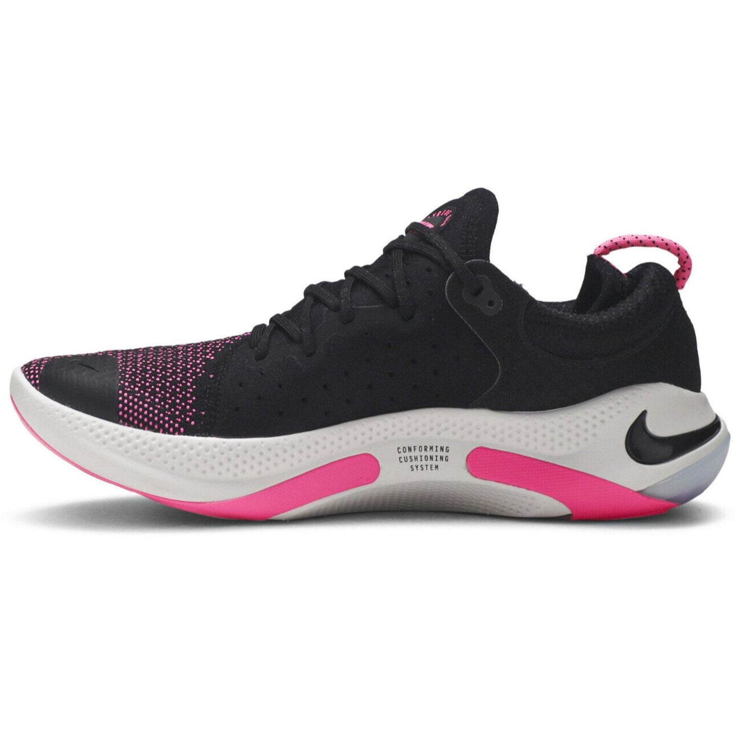 Nike Joyride Run Flyknit Mens Running Shoes Black/Pink Blast Size 7.5 US