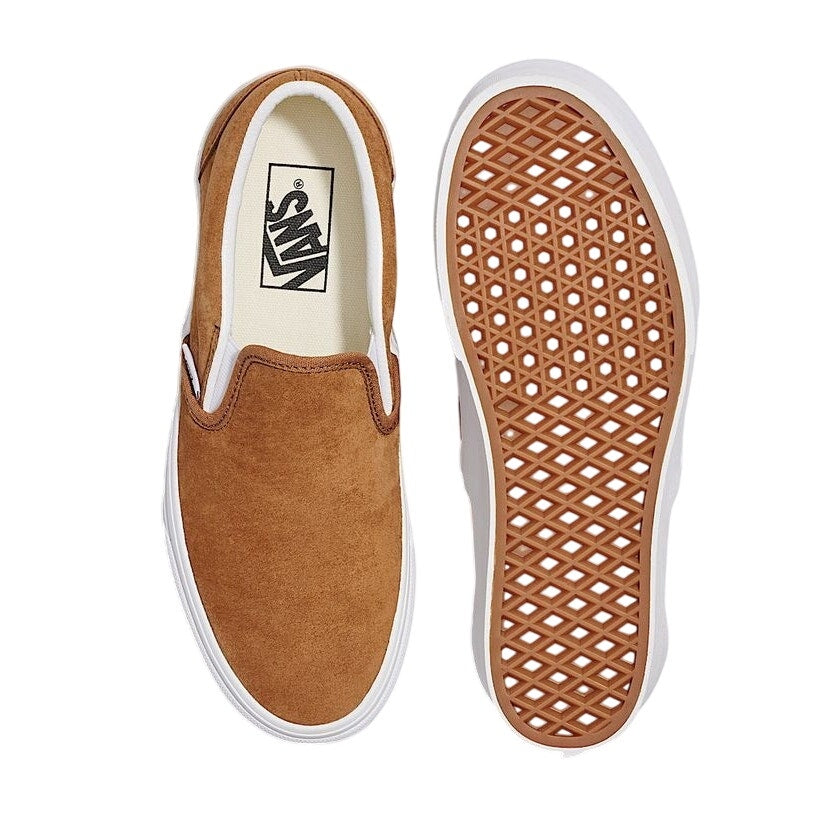 Vans Classic Slip-On Stackform Sneakers Nubuck Chimpmunk Men's 7.5 / Women's 9