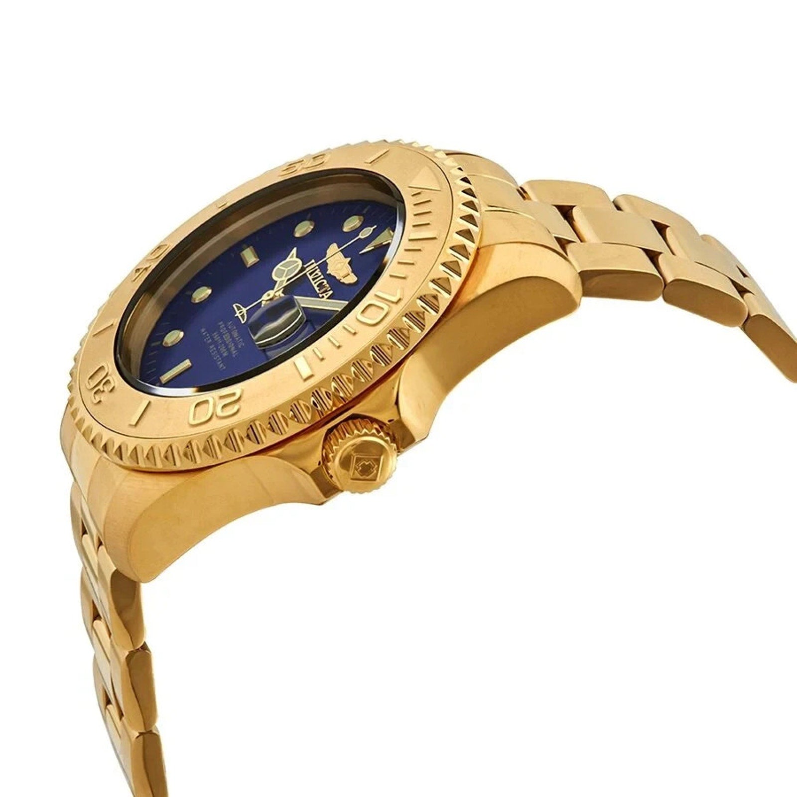 Invicta Pro Diver Automatic Blue Dial Yellow Gold-Tone Men’s Watch Invicta