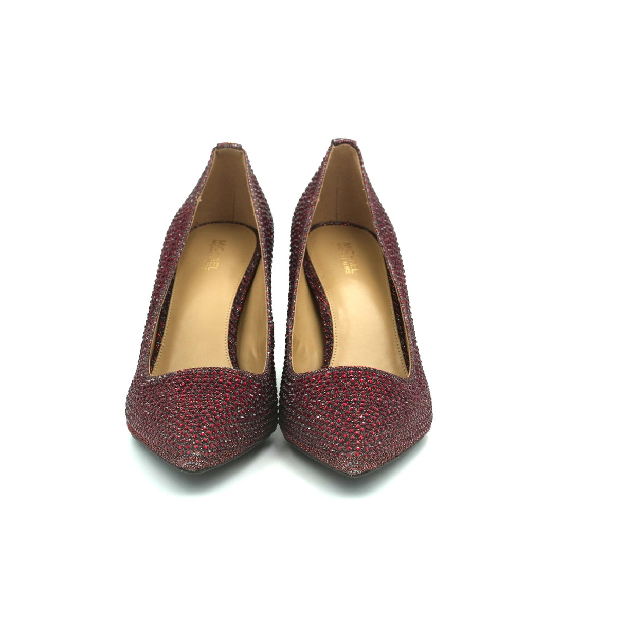 Michael KORS DOROTHY FLEX CLASSIC DARK BERRY CRYSTALS PUMPS 8.5 M