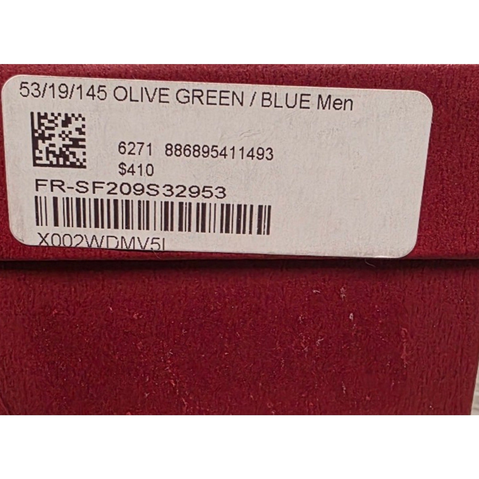 Salvatore Ferragamo Sunglasses SF209SM - Olive Green/ Blue 53-19-145 Salvatore Ferragamo