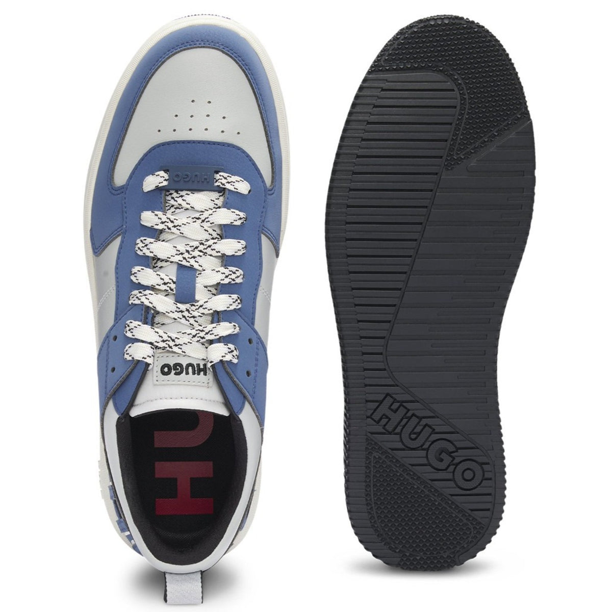 HUGO BOSS KILIAN TENNIS Nanu Men's LOW-TOP SNEAKERS Open Blue Size 10 M