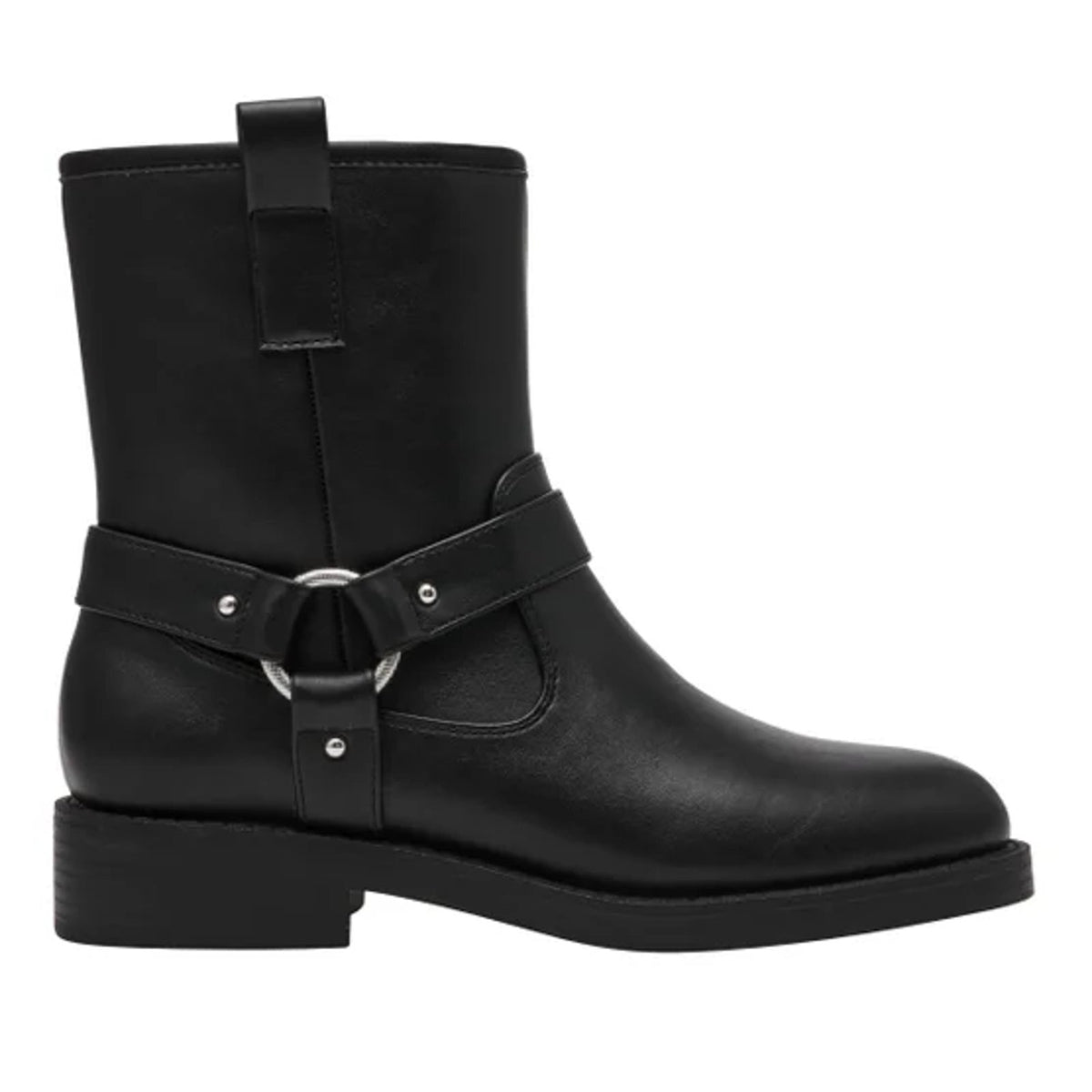 Dolce Vita Women’s Moto Boots Black Leather Size 10 M Motorcycle Biker Boots