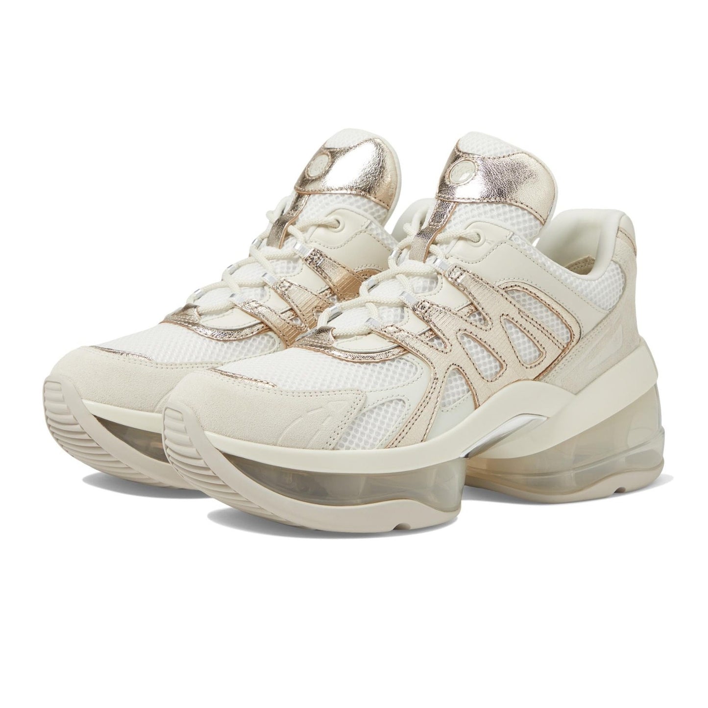 Michael Kors Women's Olympia Sport Extreme Trainer Sneaker Shoes Cream 9.5 M