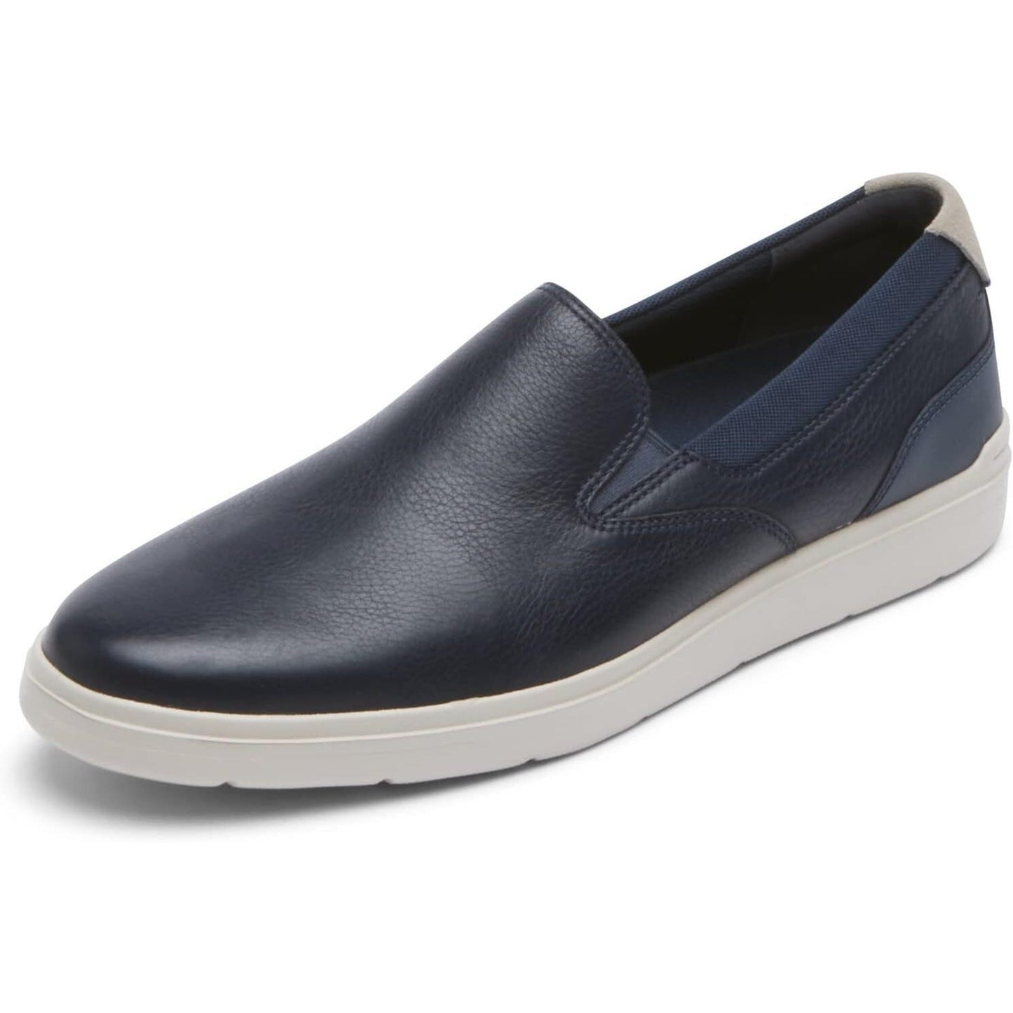 Rockport Men's Total Motion Court Slipon Navy Leather Sneakers Size 9.5 M