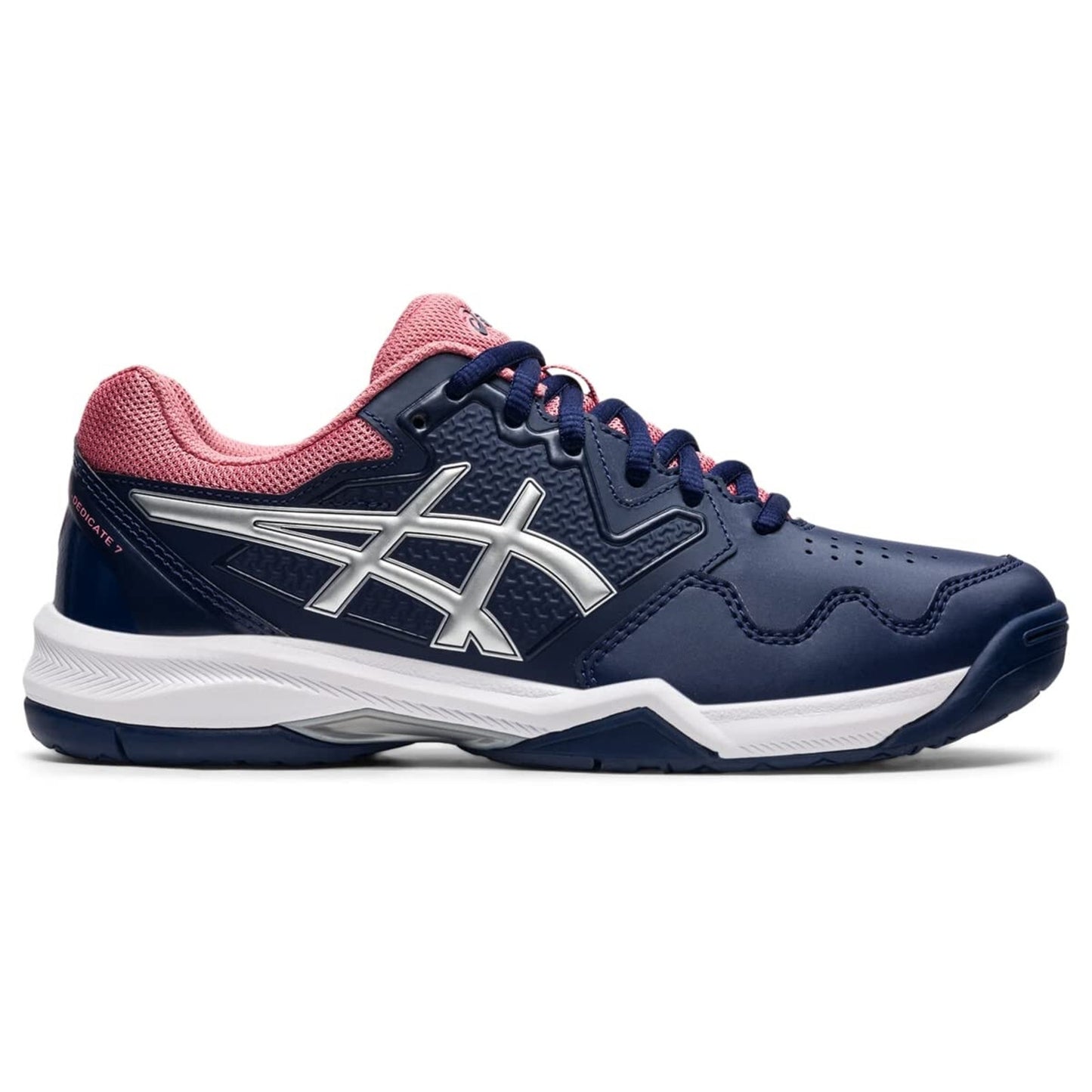 ASICS Women's Gel-Dedicate 7 Tennis Shoes, Peacoat/Pure Silver US 8