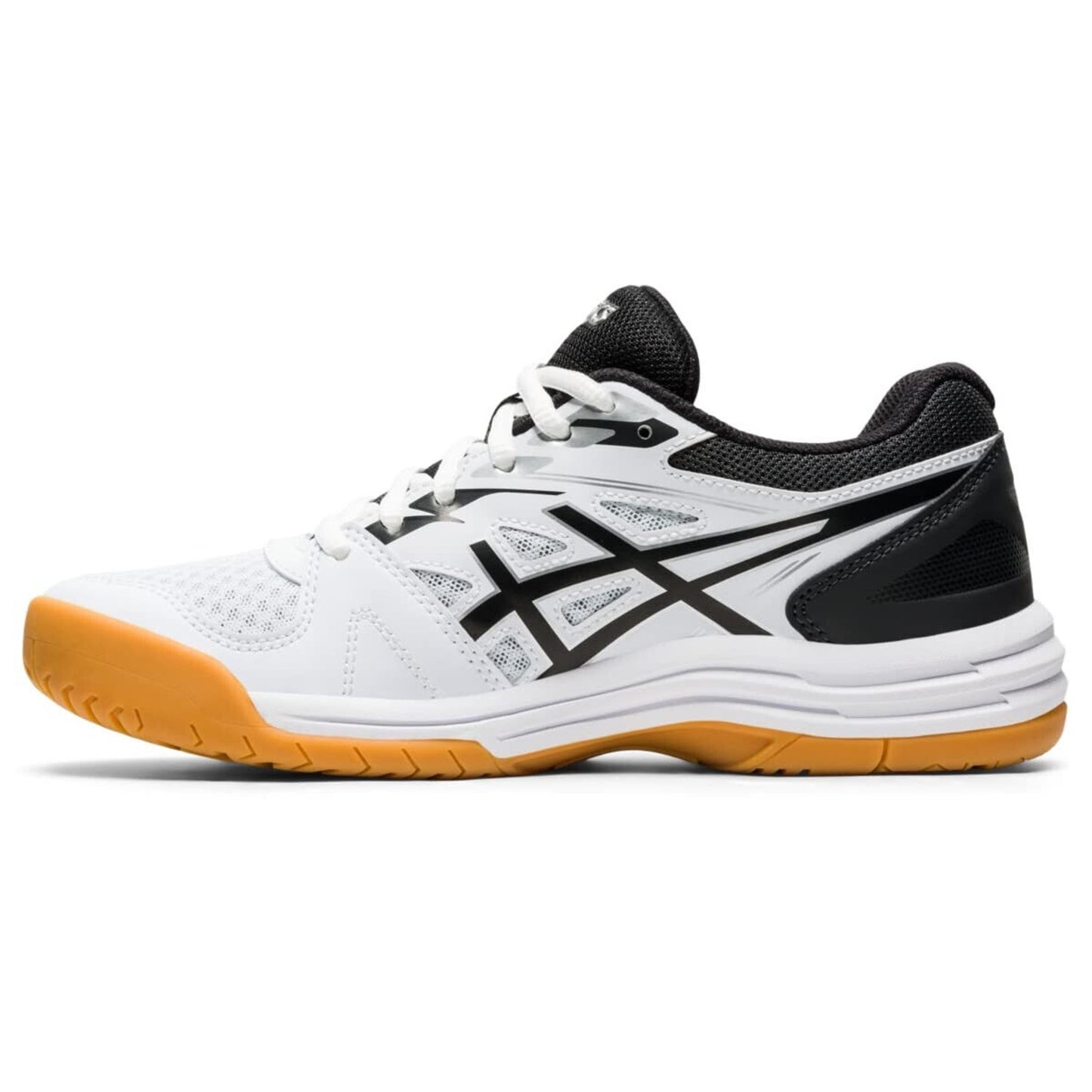 ASICS Women's Upcourt 4 Volleyball Shoes, White/Black US 9.5