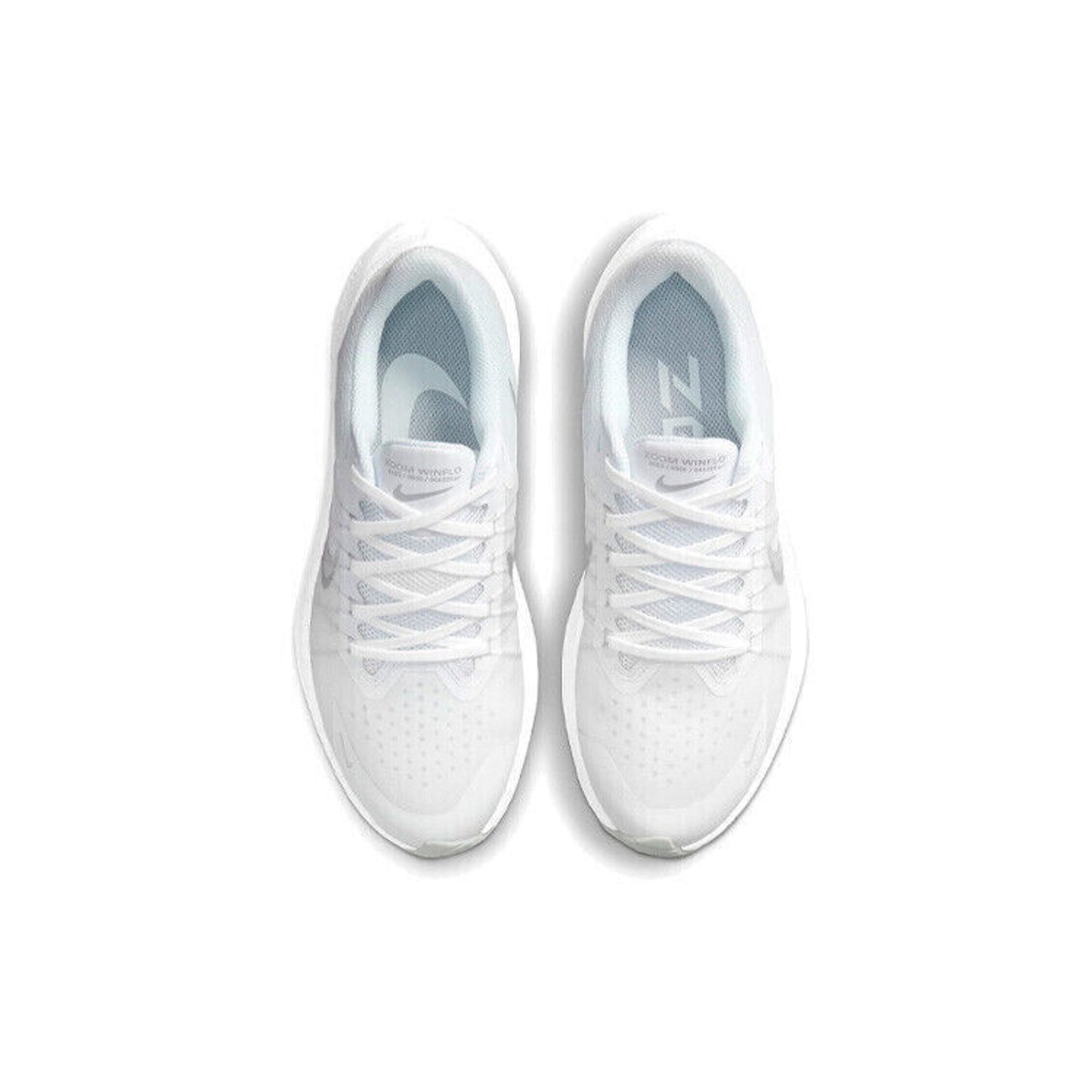 Nike Womens Zoom Winflo 8 Beige Running Shoes White/Metallic Silver US Size 7.5