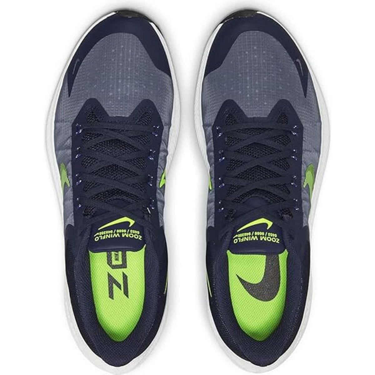 Nike Zoom Winflo 8 Men's running shoes Midnight Navy Volt White size 9