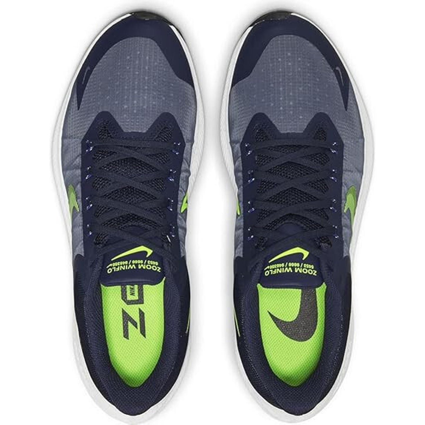 Nike Zoom Winflo 8 Men's running shoes Midnight Navy Volt White size 9