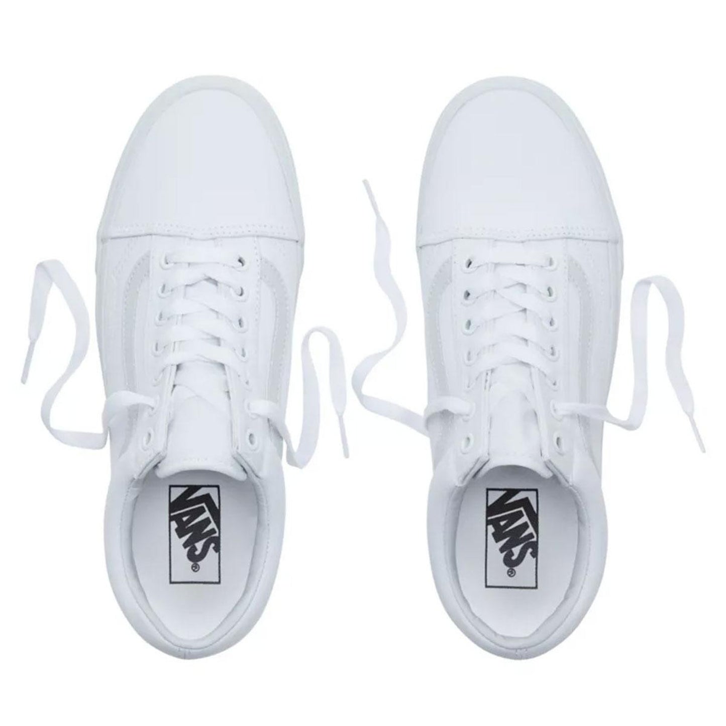 Vans UA Old Skool platform Shoes ,True White, Men's 10, Women's 11.5