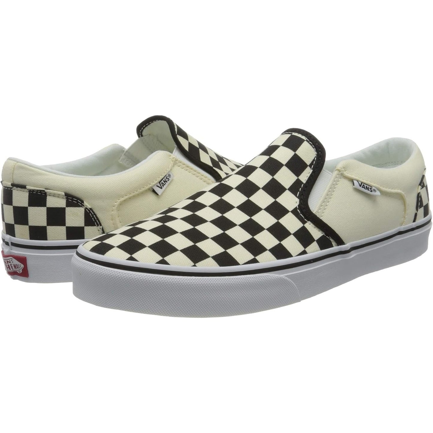 Vans Classic Slip-On Women’s Sneaker Checkerboard Black White Size 7