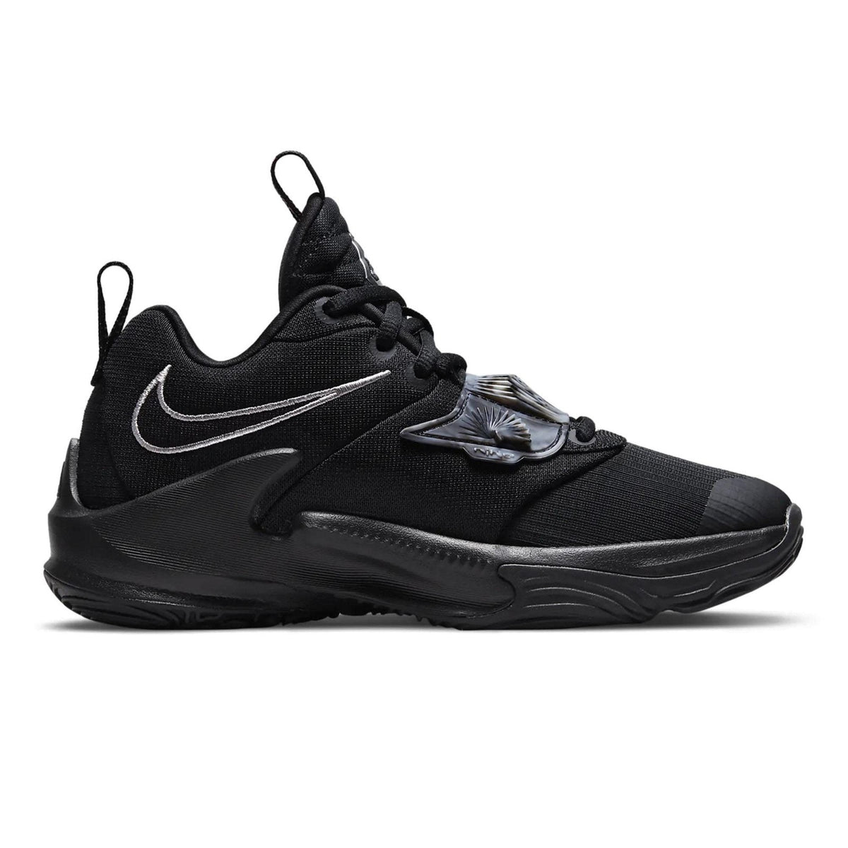 Nike Zoom Freak 3 Grade-School Black Mettalic Silver Basketball Size 6Y