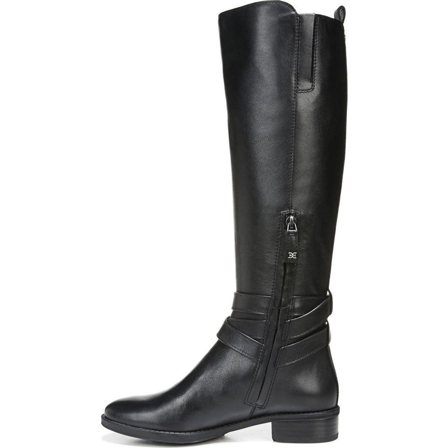 Sam Edelman Womens Pansy 2 Leather Knee-High Boots Black 8.5 M Wide Calf