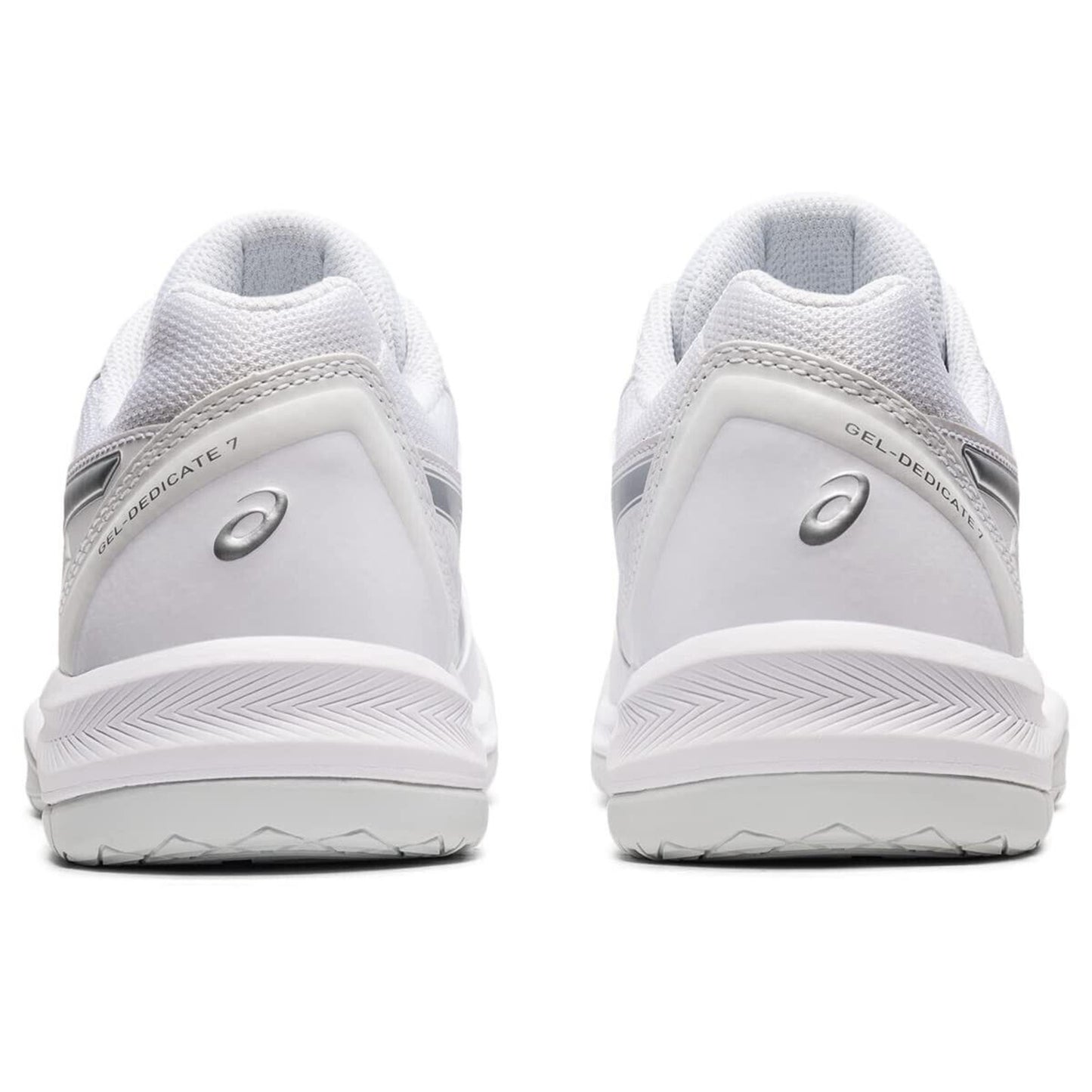 ASICS Women's Gel-Dedicate 7 Tennis Shoes, White/Pure Silver US 8.5