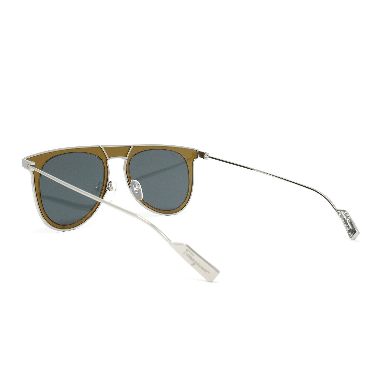 Salvatore Ferragamo Sunglasses SF209SM - Olive Green/ Blue 53-19-145 Salvatore Ferragamo