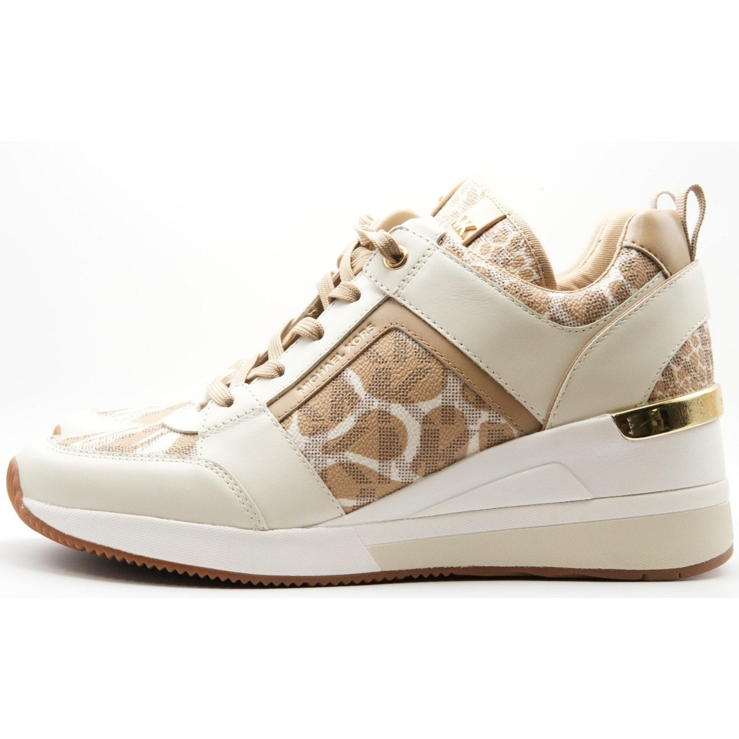 Michael Kors Georgie Trainer Shoes Womens Leopard signature 8.5 M Michael Kors