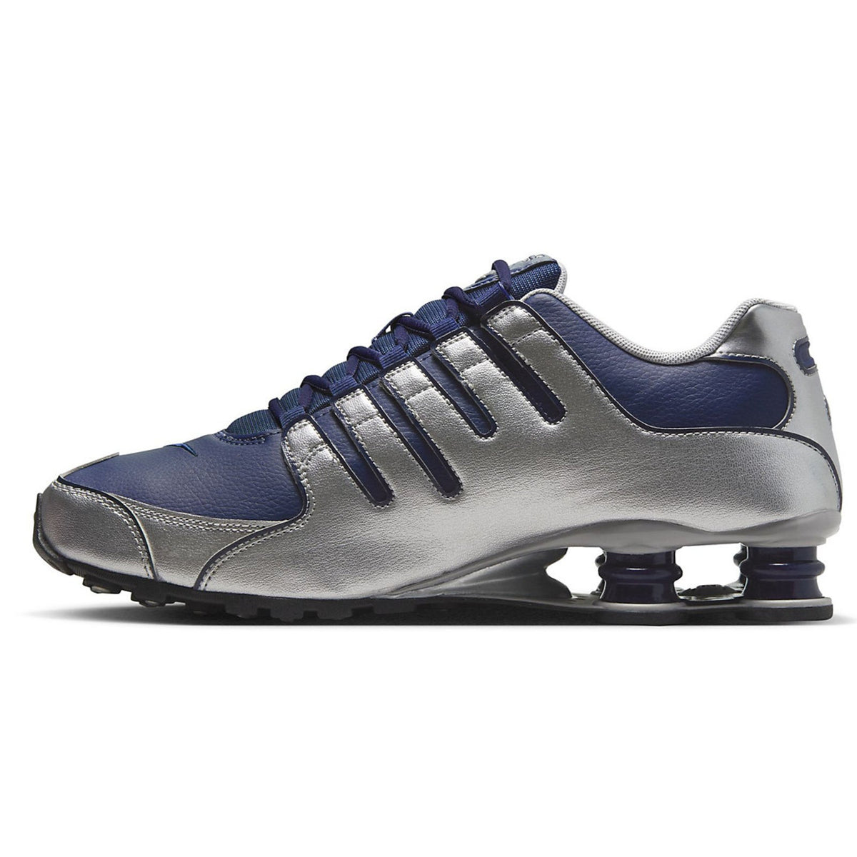 Nike Shox NZ Shoes Midnight Navy Blue Silver Black 378341-402 Men's Size 8.5 M