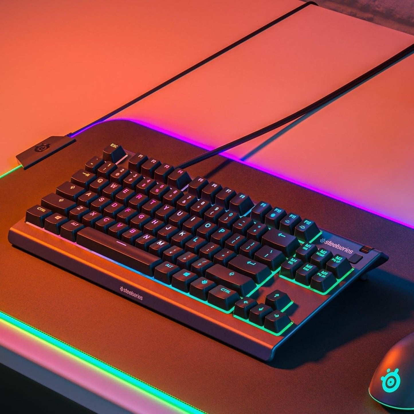 Steelseries Apex 3 TKL Compact Wired Gaming Keyboard Anti-Ghosting Technology En