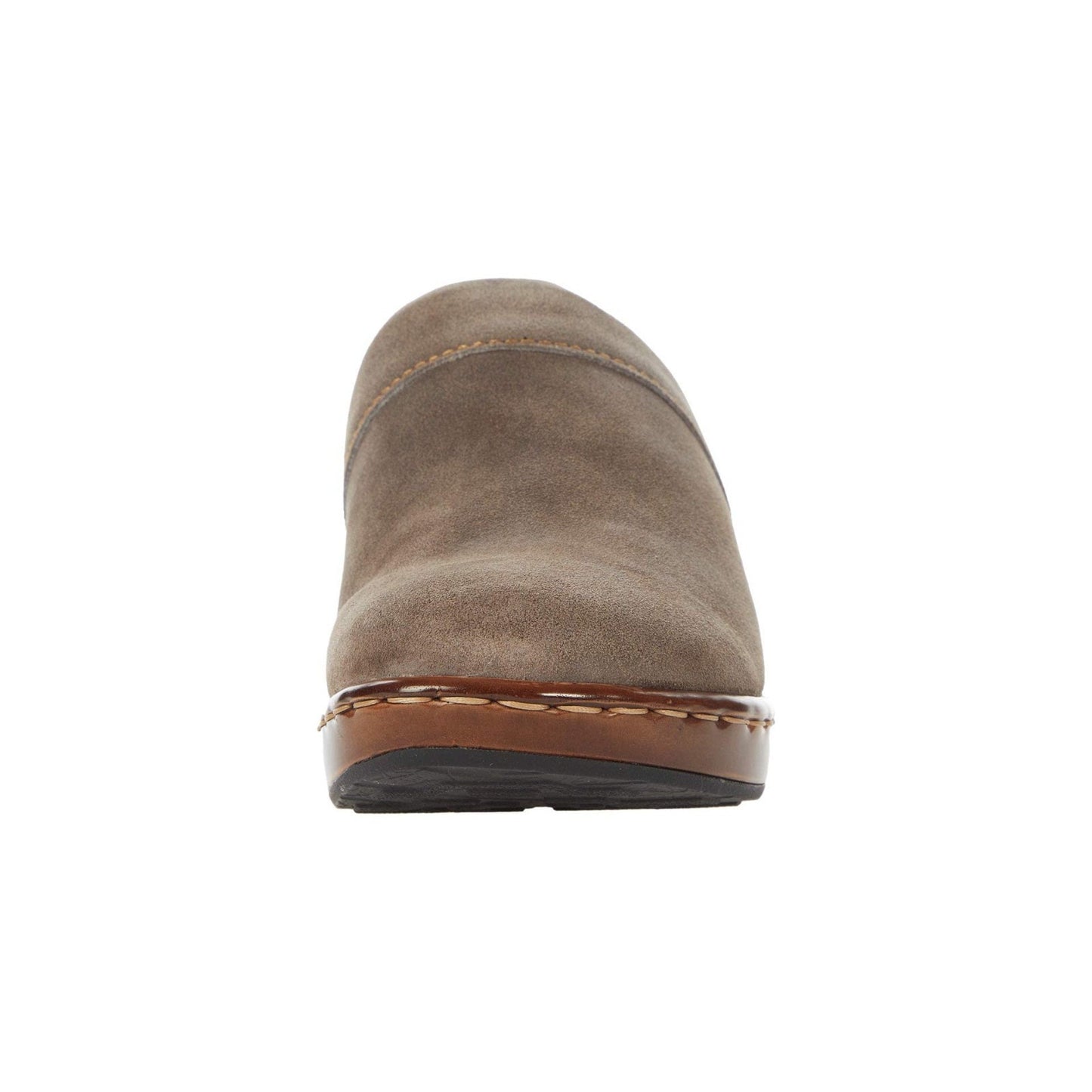 Born Bandy Clog Grey Distressed Leather Slip On Shoes Casual Women's Size 8 M