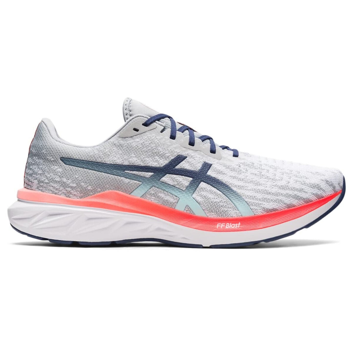 Asics Dynablast 2 Shoes Men's Gray Blue Low Top Athletic Running Sneakers 12.5