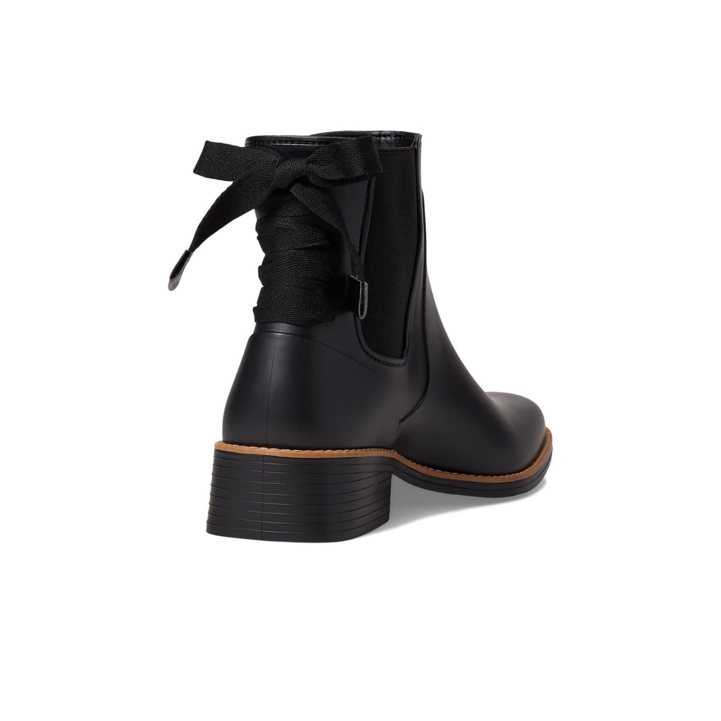Bernardo Briton Women's Rain Boots Black Pull On Outdoors Size 9M Grey