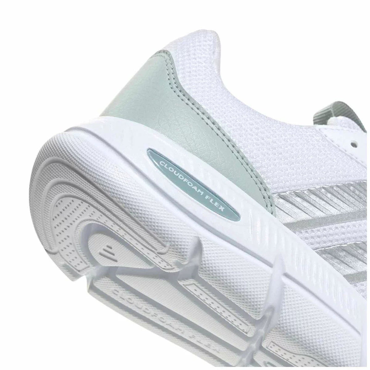 adidas Cloudfoam Flex Laces Women’s Everyday Wear Walking Shoe White 9 Wide Fit